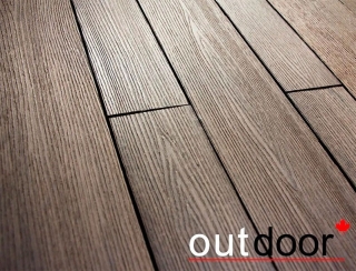 Террасная доска ДПК Outdoor разноширокая 3D STORM BROWN Комплект