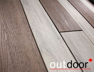 Террасная доска ДПК Outdoor разноширокая 3D STORM MIX Комплект