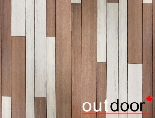 Террасная доска ДПК Outdoor разноширокая 3D STORM MIX Комплект