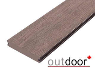 Террасная доска ДПК Outdoor 3D 140*25*3000 мм. полнотелая NEVADA/CALIFORNIA BROWN коричневая микс