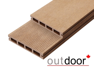 Террасная доска ДПК Outdoor 150*25*4000 мм. вельвет/шлифованная дуб