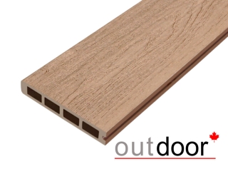 Террасная доска ДПК Outdoor 3D 150*25*4000 мм. завершающая NEVADA/CALIFORNIA  дуб
