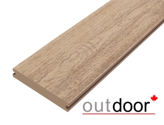 Террасная доска ДПК Outdoor 3D 140*25*3000 мм. полнотелая NEVADA/CALIFORNIA BROWN дуб