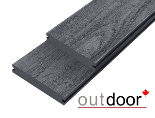 Террасная доска ДПК Outdoor 3D 140*25*3000 мм. полнотелая NEVADA/CALIFORNIA черная