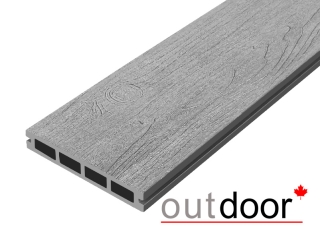 Террасная доска ДПК Outdoor 3D 150*25*3000 мм. NEVADA/CALIFORNIA серая