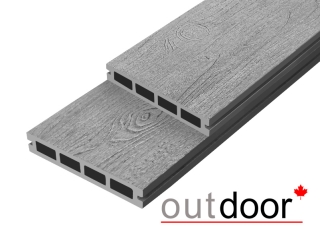 Террасная доска ДПК Outdoor 3D 150*25*3000 мм. NEVADA/CALIFORNIA серая