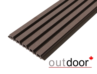 Панель универсальная ДПК Outdoor 3D 220*25*4000 мм. шлифованная мореный дуб