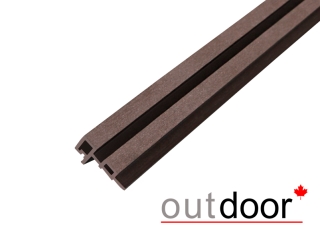 Угловой элемент для панели ДПК Outdoor 85*55*4000 мм. шлифованный мореный дуб