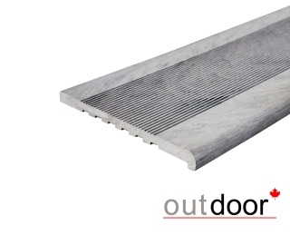 Ступень ДПК Outdoor 348*23*3000 мм полнотелая серая микс