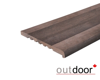 Ступень ДПК Outdoor 348*23*4000 мм полнотелая коричневая микс