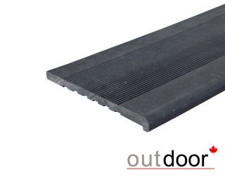 Ступень ДПК Outdoor 348*23*4000 мм полнотелая черная