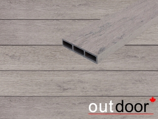 Доска заборная ДПК Outdoor 115*22*3000 мм. STORM GREY серая микс