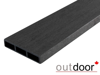 Доска ДПК Outdoor 115*22*4000 мм. STORM BLACK черная