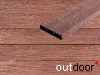 Доска ДПК Outdoor 115*22*3000 мм. STORM BROWN коричневая микс
