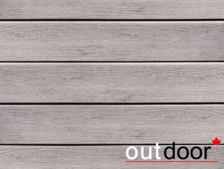 Доска Ромбус ДПК Outdoor 122*22*3000 мм. STORM GREY серая микс
