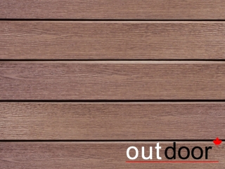 Доска Ромбус ДПК Outdoor 122*22*4000 мм. STORM BROWN коричневая микс