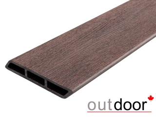 Доска Ромбус ДПК Outdoor 122*22*4000 мм. STORM BROWN коричневая микс