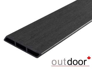 Доска Ромбус ДПК Outdoor 122*22*3000 мм. STORM BLACK черная