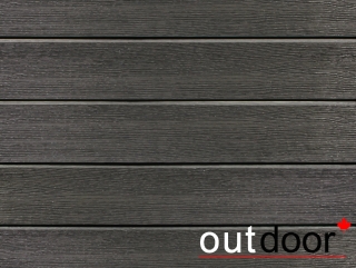 Доска Ромбус ДПК Outdoor 122*22*4000 мм. STORM BLACK черная