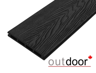 Террасная доска ДПК Outdoor 3D 150*20*3000 мм. HAVANA/вельвет черная