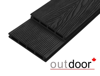 Террасная доска ДПК Outdoor 3D 150*20*3000 мм. HAVANA/вельвет черная