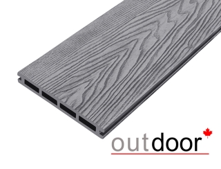Террасная доска ДПК Outdoor 3D 150*20*3000 мм. HAVANA/вельвет серая