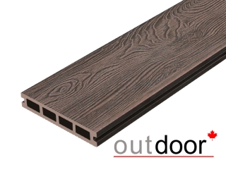 Террасная доска ДПК Outdoor 3D 150*25*3000 мм. NEVADA/вельвет коричневая микс