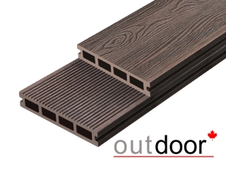 Террасная доска ДПК Outdoor 3D 150*25*3000 мм. NEVADA/вельвет коричневая микс