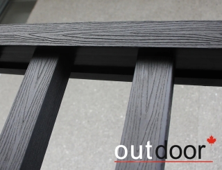 Ограждение из ДПК Outdoor "Классик плюс" 1000*1000 мм. 3D STORM BLACK