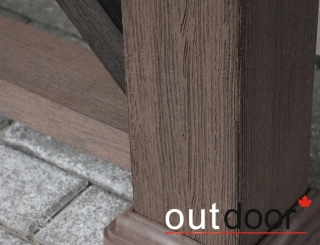 Ограждение из ДПК Outdoor "Кантри плюс" 1000*1500 мм. 3D STORM BROWN