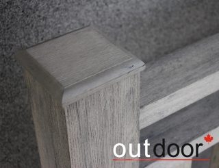 Ограждение из ДПК Outdoor "Кантри" 1000*1500 мм. 3D STORM GREY