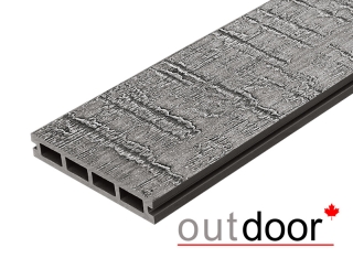 Террасная доска ДПК Outdoor 3D 150*25*4000 мм. VIRGINIA/COLORADO темно-серая
