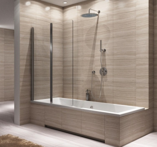 Шторка на ванную Rea Agat 2-80 W0700