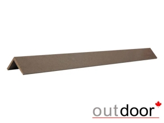 Угол завершающий ДПК Outdoor 50*50*4000 мм. шлифованный OCEAN BROWN/HAVANA BROWN, коричневый