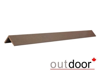 Угол завершающий ДПК Outdoor 53*53*2900 мм. шлифованный STORM/OLD WOOD BROWN темно-коричневый