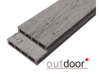 Террасная доска ДПК Outdoor 3D 150*25*4000 мм. ARIZONA BLACK серая микс