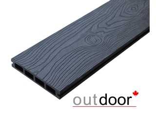 Террасная доска ДПК Outdoor 3D 150*25*4000 мм. OCEAN BLACK черная