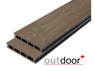 Террасная доска ДПК Outdoor 3D 150*25*4000 мм. OCEAN BROWN коричневая микс