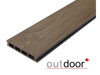Террасная доска ДПК Outdoor 3D 150*25*4000 мм. OCEAN BROWN коричневая микс