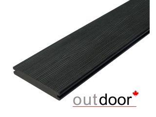 Террасная доска ДПК Outdoor 3D 140*21*2900 мм. полнотелая STORM/OLD WOOD BLACK черная