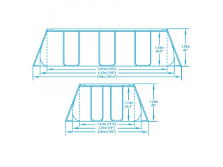 Каркасный бассейн Bestway 56457 с песочным фильтром