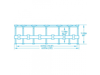 Каркасный бассейн Bestway 56438 с картриджным фильтром