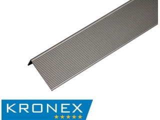 Угол завершающий алюминиевый KRONEX 51,5*30*3000 мм. браш серебро