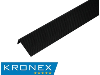 Угол завершающий алюминиевый KRONEX 51,5*30*3000 мм. браш черный