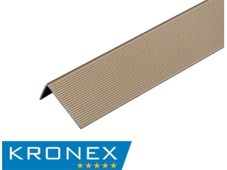 Угол завершающий алюминиевый KRONEX 51,5*30*3000 мм. дуб