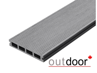 Террасная доска ДПК Outdoor 3D 150*25*3000 мм. CALIFORNIA/вельвет серая