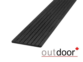 Торцевая планка 2,9м/шт, черная