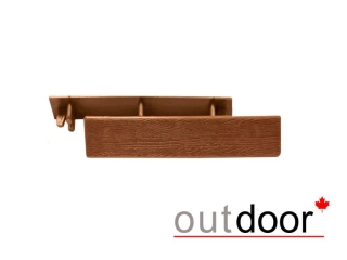 Заглушка торцевая пластиковая Outdoor для доски 115*22 мм дуб