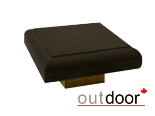 Крышка для столба ДПК Outdoor 135*135*22 мм, темно-коричневая