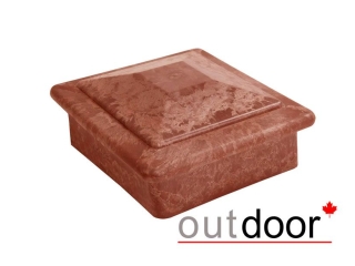Крышка для столба пластиковая Outdoor 150*150*60 мм, кирпичная